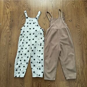 Zara Kids Girls 2 Jumpsuits